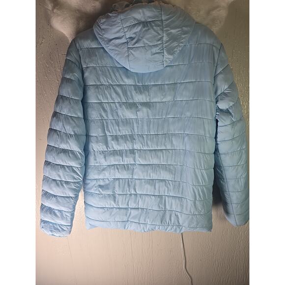 Thereabouts Puffer Jacket Coat Womens 2X 18 - 20 Sky Blue Winter Fall Ski Snow - Picture 5 of 8